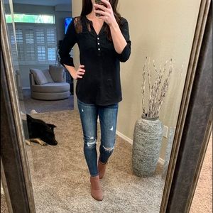 Express three quarter length blouse shirt